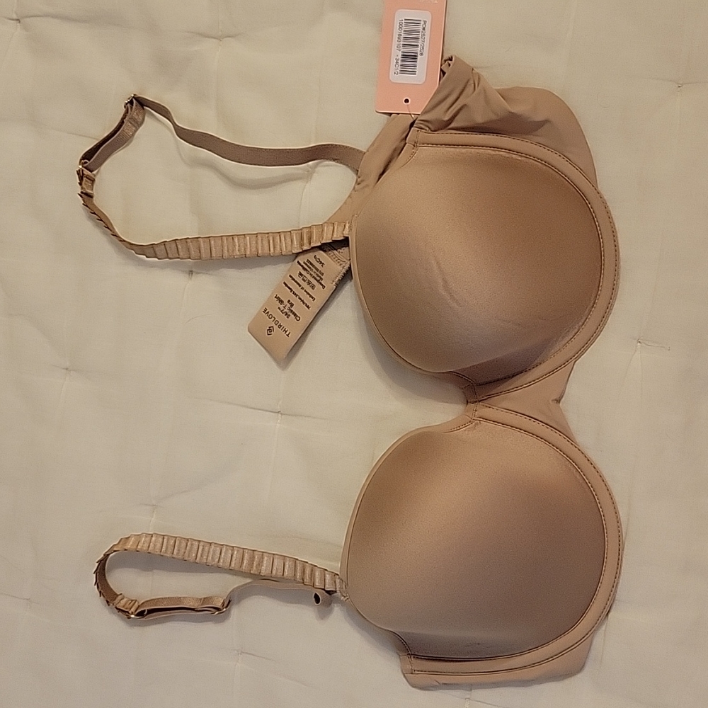 NWT Thirdlove 24/7 Classic T-Shirt Bra Taupe 34C1/2